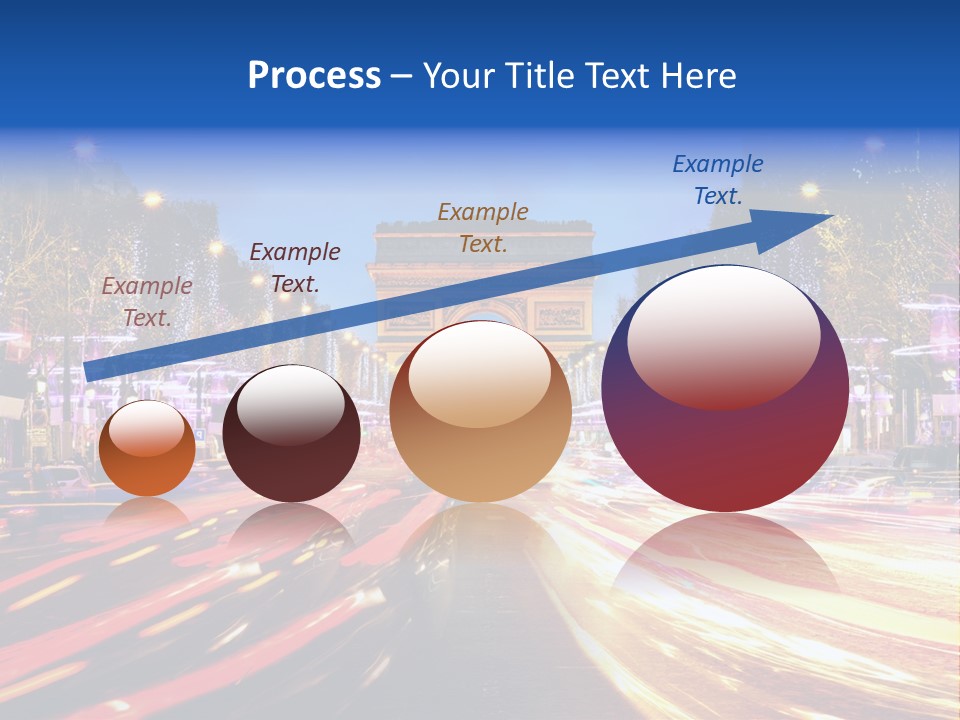 A Picture Of The Arc Of Triumph In Paris PowerPoint Template