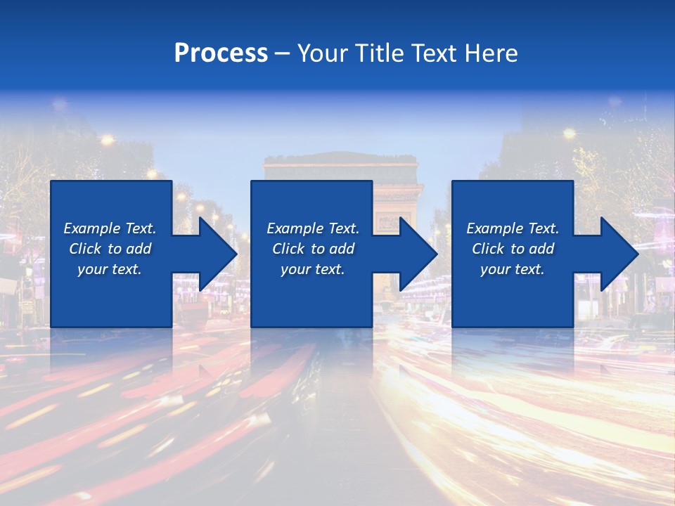 A Picture Of The Arc Of Triumph In Paris PowerPoint Template