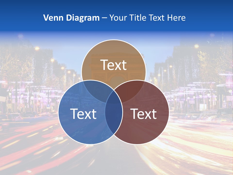 A Picture Of The Arc Of Triumph In Paris PowerPoint Template