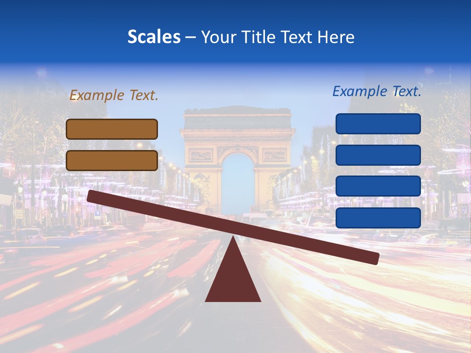 A Picture Of The Arc Of Triumph In Paris PowerPoint Template