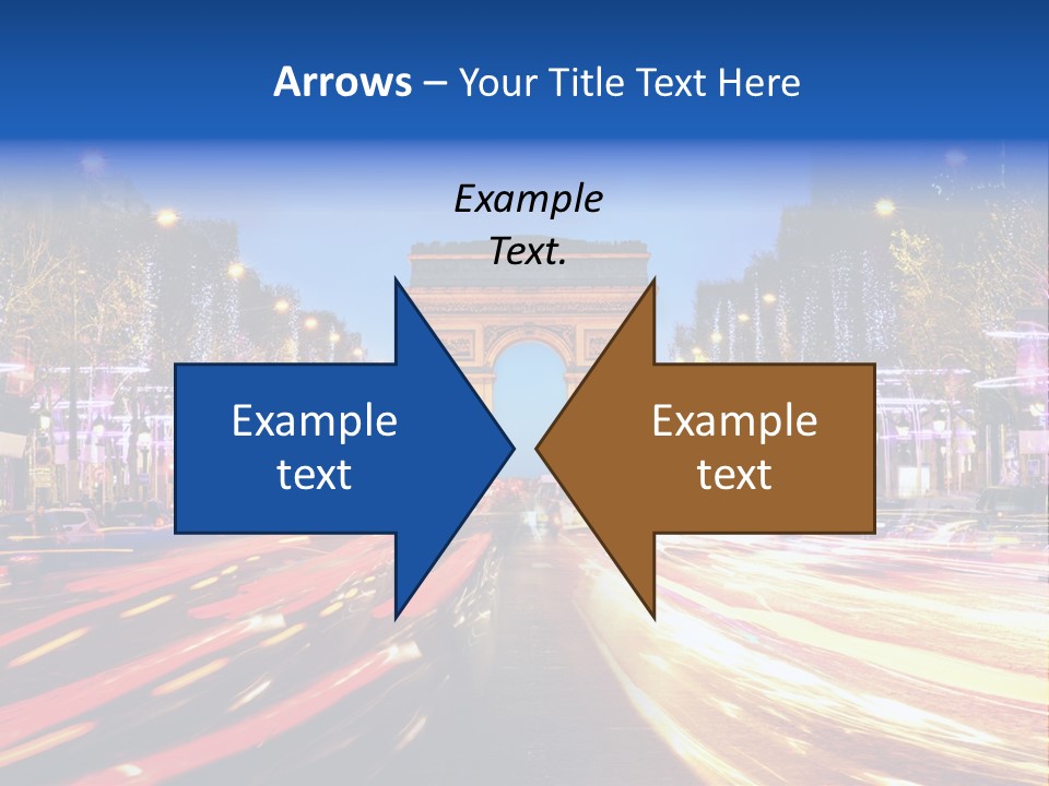 A Picture Of The Arc Of Triumph In Paris PowerPoint Template