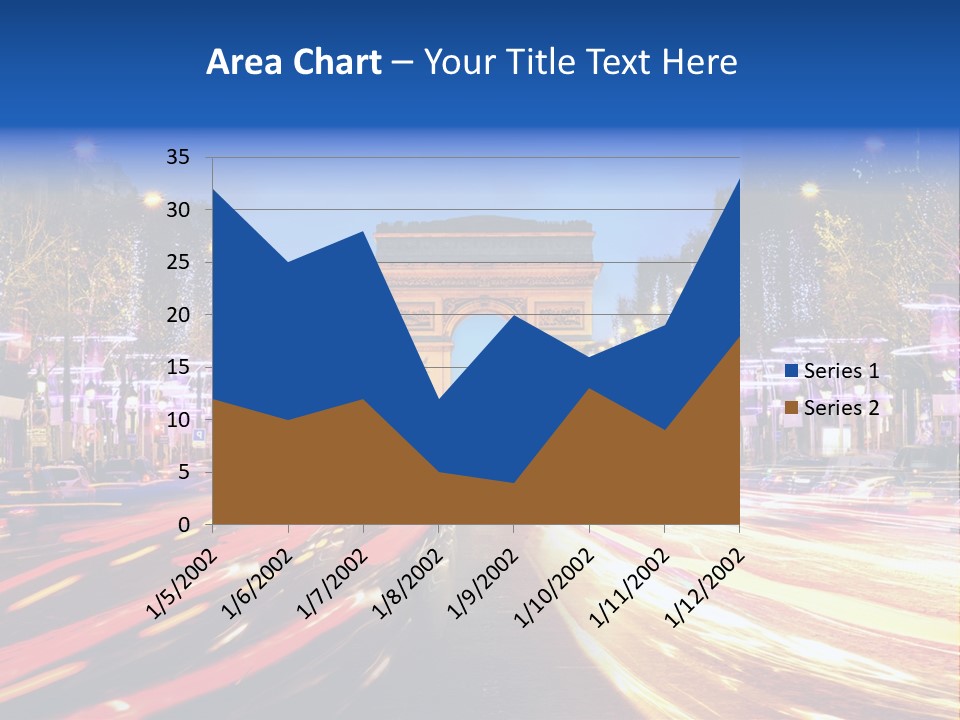 A Picture Of The Arc Of Triumph In Paris PowerPoint Template