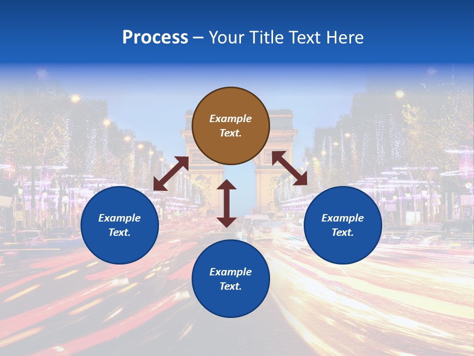 A Picture Of The Arc Of Triumph In Paris PowerPoint Template