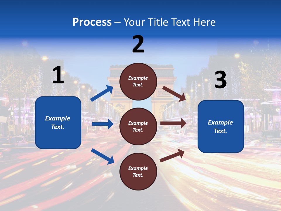 A Picture Of The Arc Of Triumph In Paris PowerPoint Template