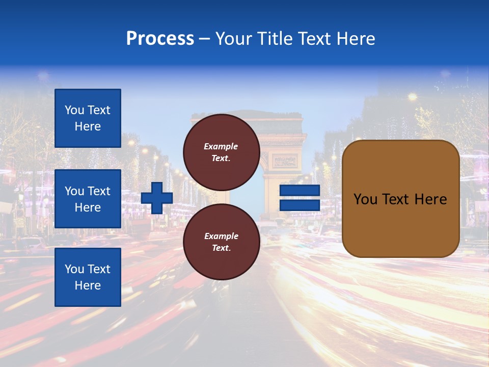 A Picture Of The Arc Of Triumph In Paris PowerPoint Template