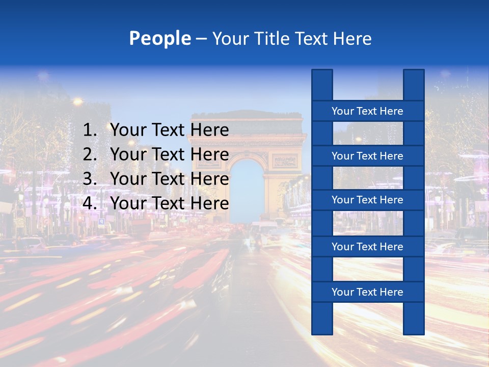 A Picture Of The Arc Of Triumph In Paris PowerPoint Template