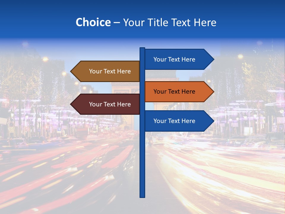 A Picture Of The Arc Of Triumph In Paris PowerPoint Template