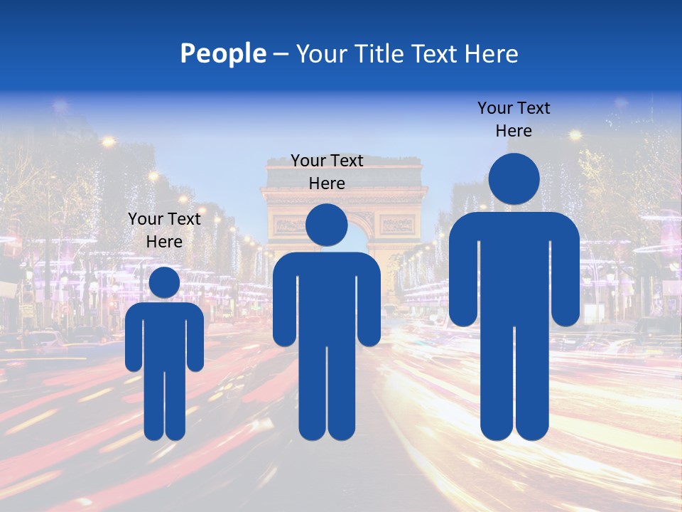 A Picture Of The Arc Of Triumph In Paris PowerPoint Template