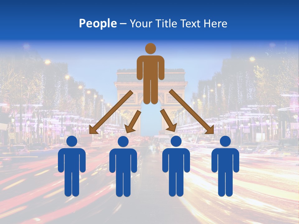 A Picture Of The Arc Of Triumph In Paris PowerPoint Template