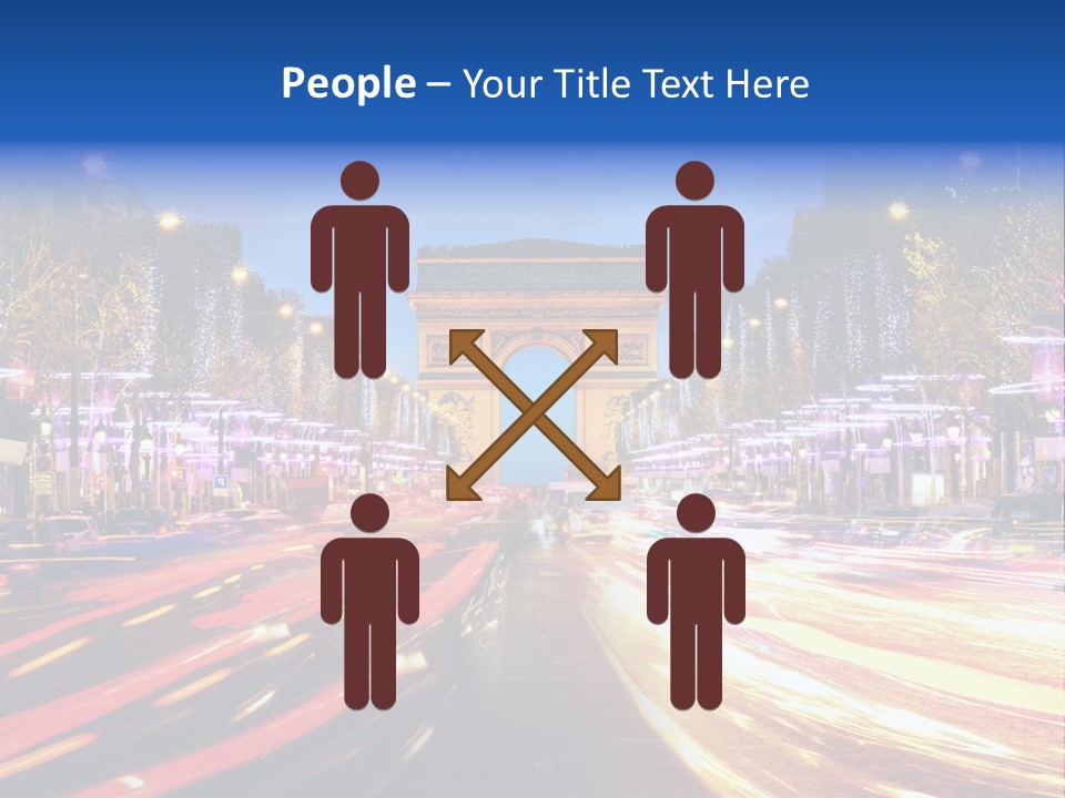 A Picture Of The Arc Of Triumph In Paris PowerPoint Template