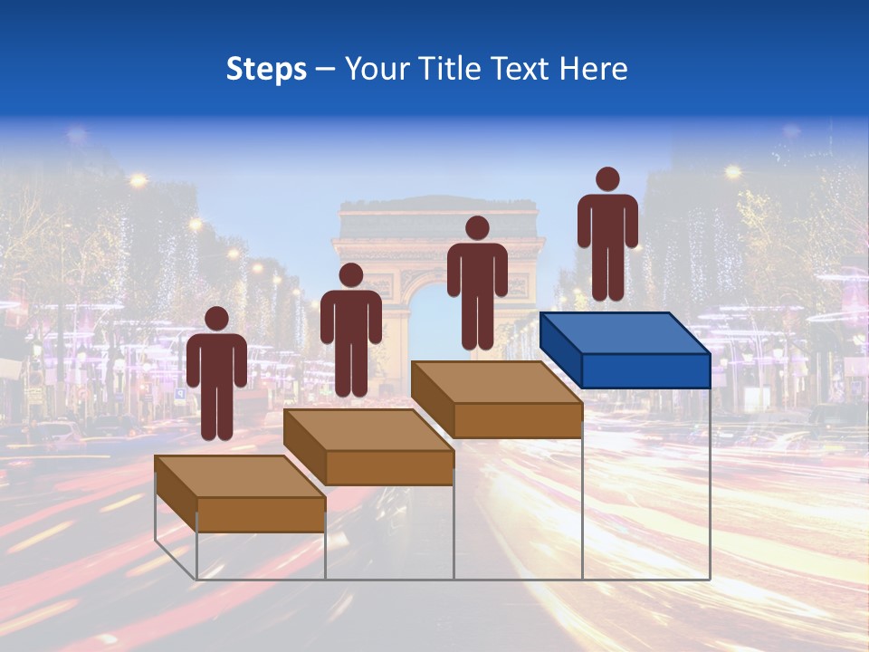 A Picture Of The Arc Of Triumph In Paris PowerPoint Template