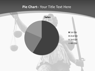 A Lady Justice Statue Holding A Scale Of Justice PowerPoint Template