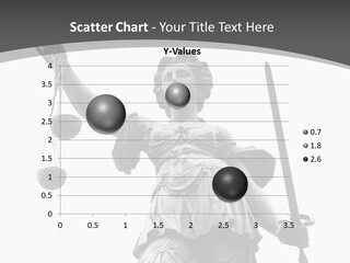 A Lady Justice Statue Holding A Scale Of Justice PowerPoint Template