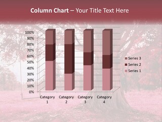 A Tree With A Swing In The Middle Of It PowerPoint Template