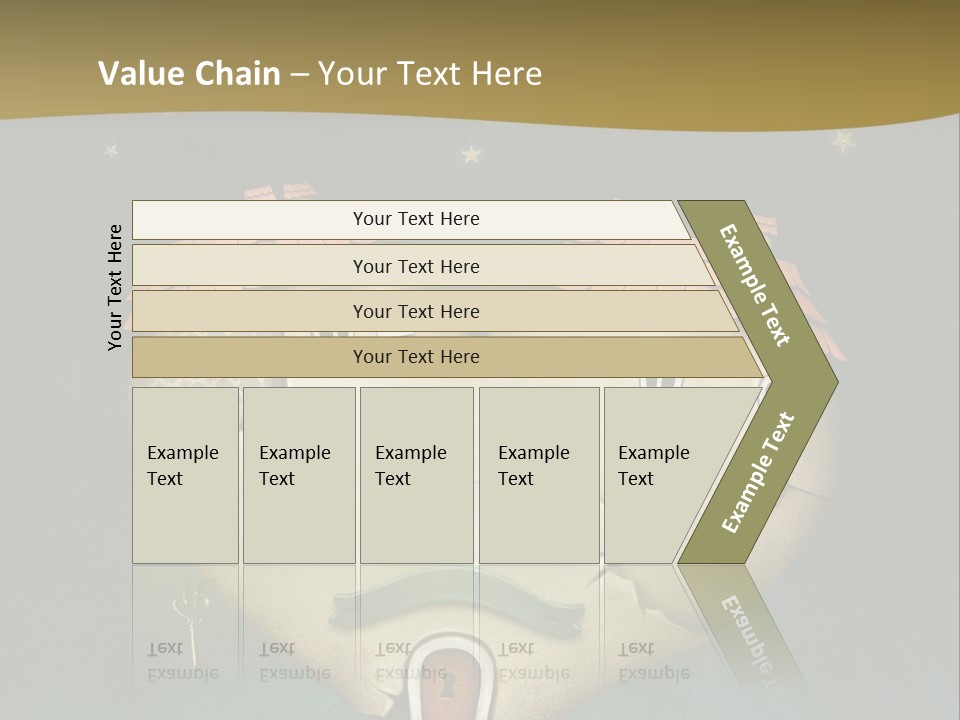 A Heart Shaped House On Top Of A Hill PowerPoint Template