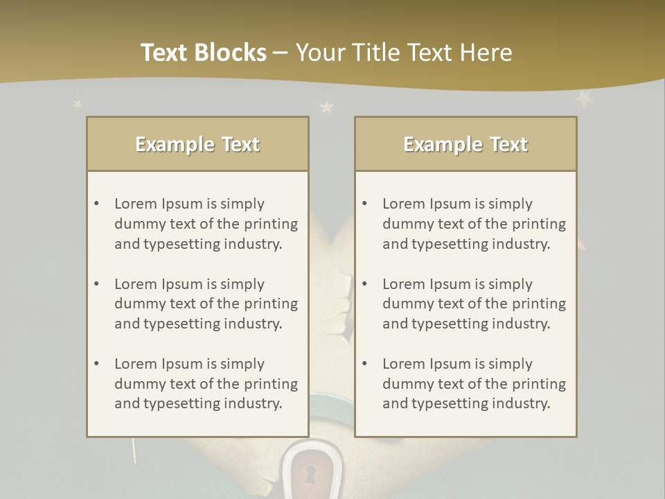 A Heart Shaped House On Top Of A Hill PowerPoint Template