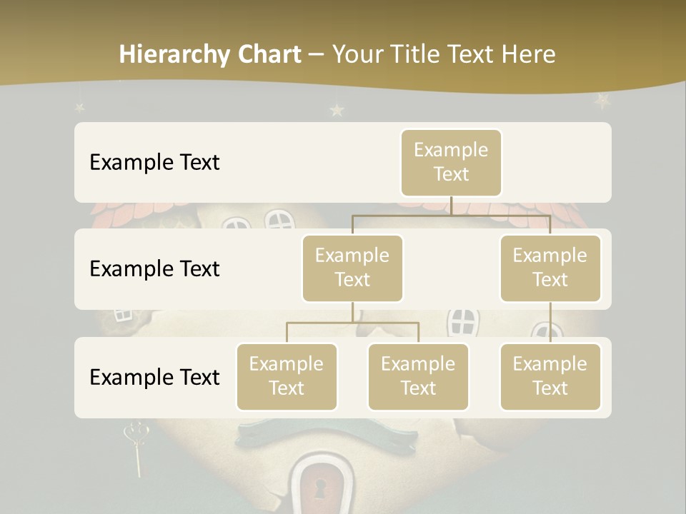 A Heart Shaped House On Top Of A Hill PowerPoint Template