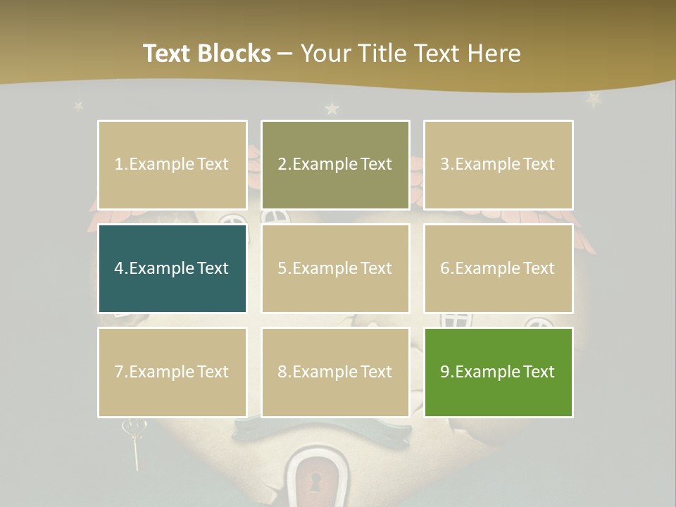 A Heart Shaped House On Top Of A Hill PowerPoint Template