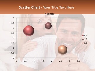 A Man And Woman Laying On A Bed Smiling PowerPoint Template