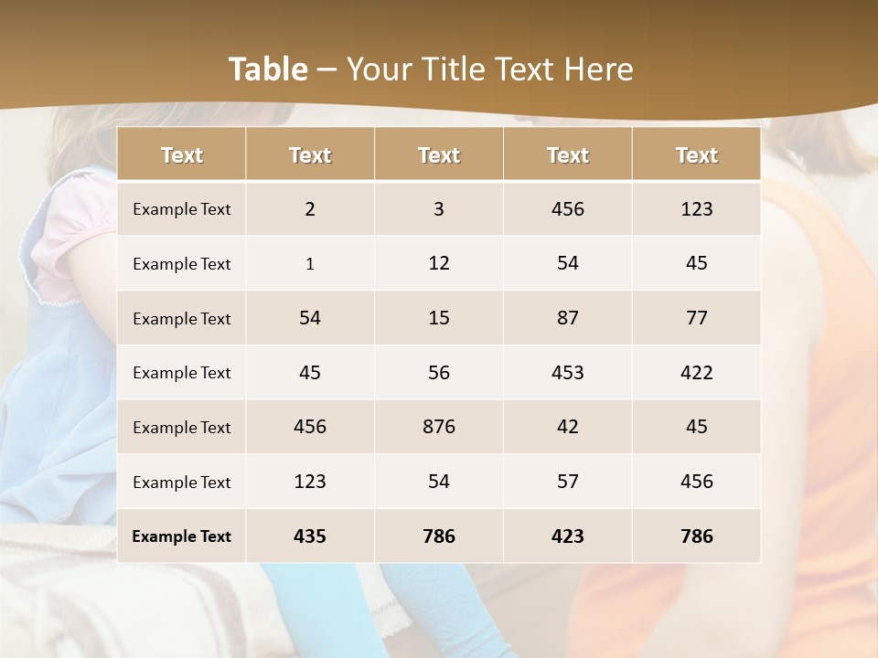 A Woman Sitting On A Bed Talking To A Little Girl PowerPoint Template