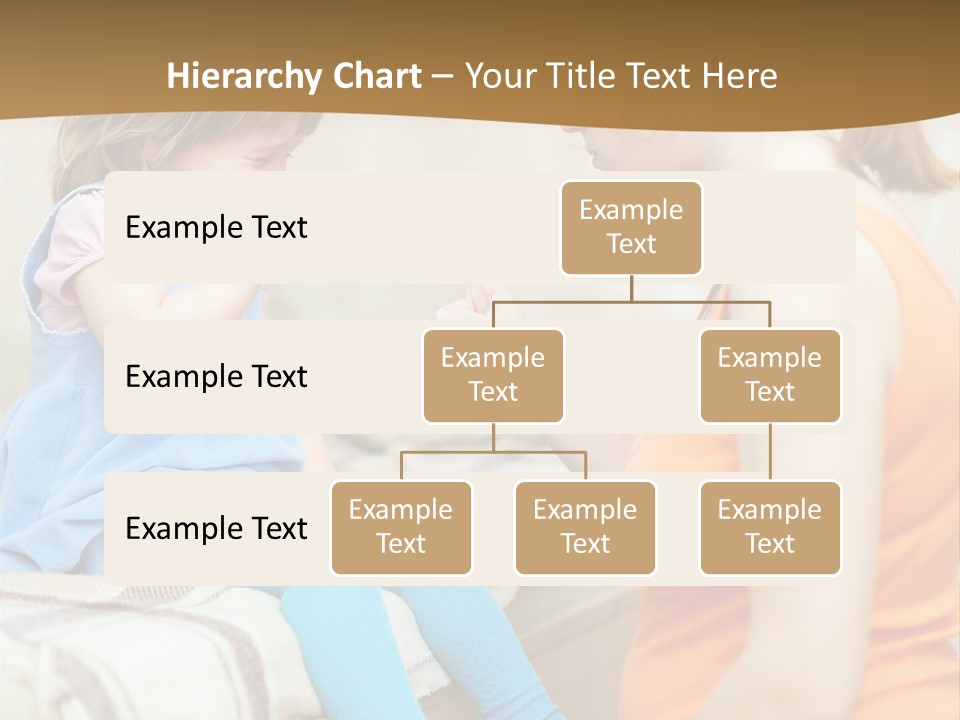 A Woman Sitting On A Bed Talking To A Little Girl PowerPoint Template