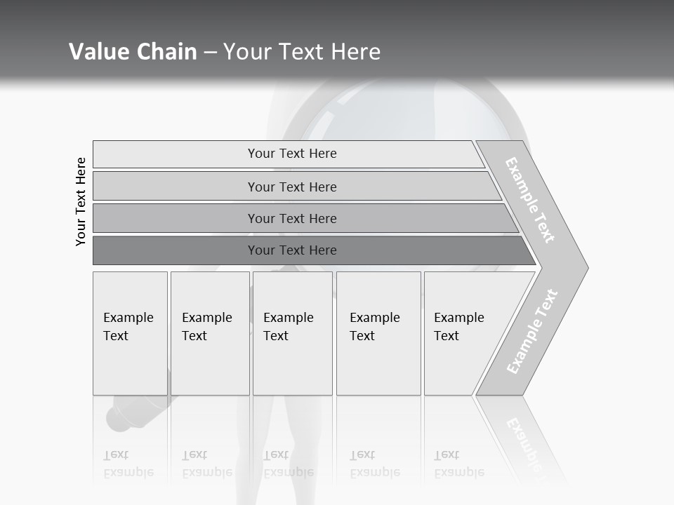 A Person Holding A Magnifying Glass Over His Head PowerPoint Template