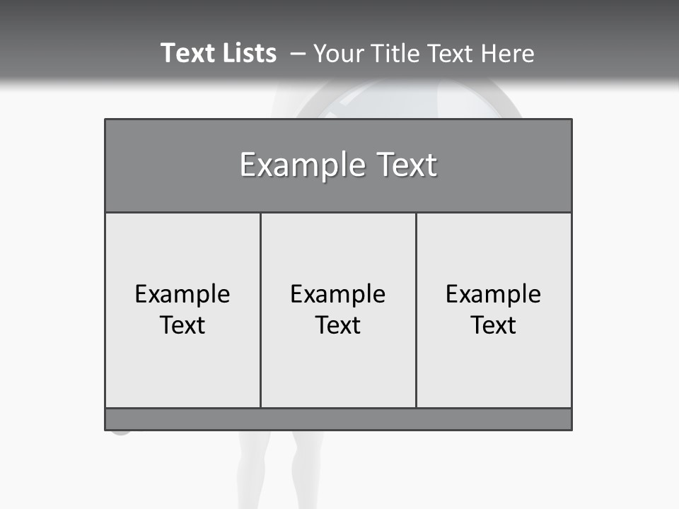 A Person Holding A Magnifying Glass Over His Head PowerPoint Template