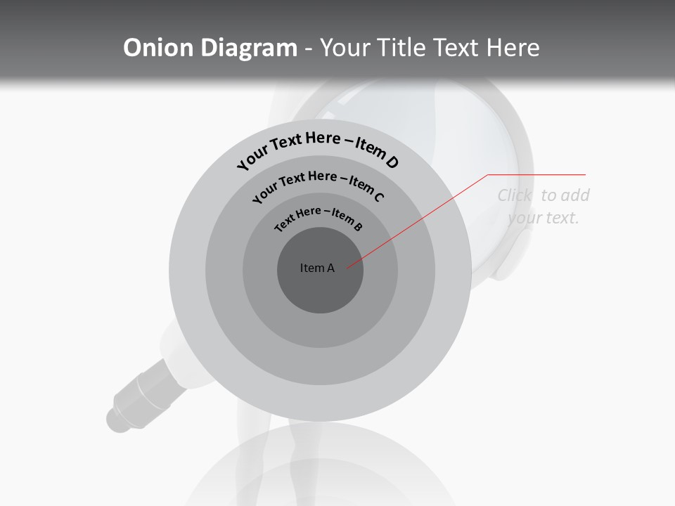 A Person Holding A Magnifying Glass Over His Head PowerPoint Template