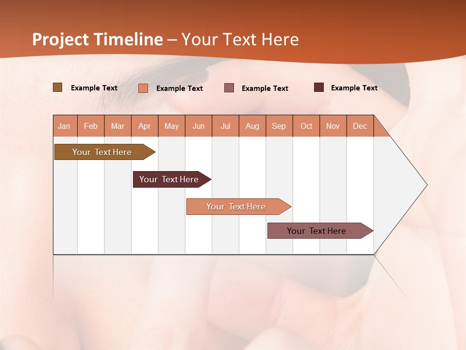 A Woman Putting A Contact Lens On Her Eye PowerPoint Template