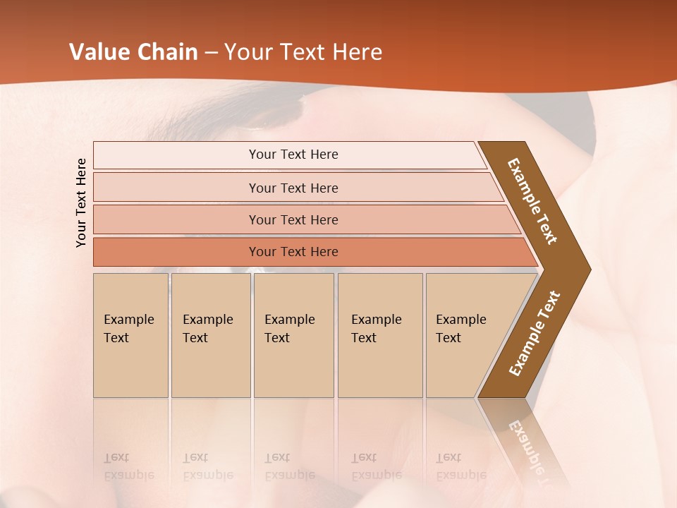 A Woman Putting A Contact Lens On Her Eye PowerPoint Template