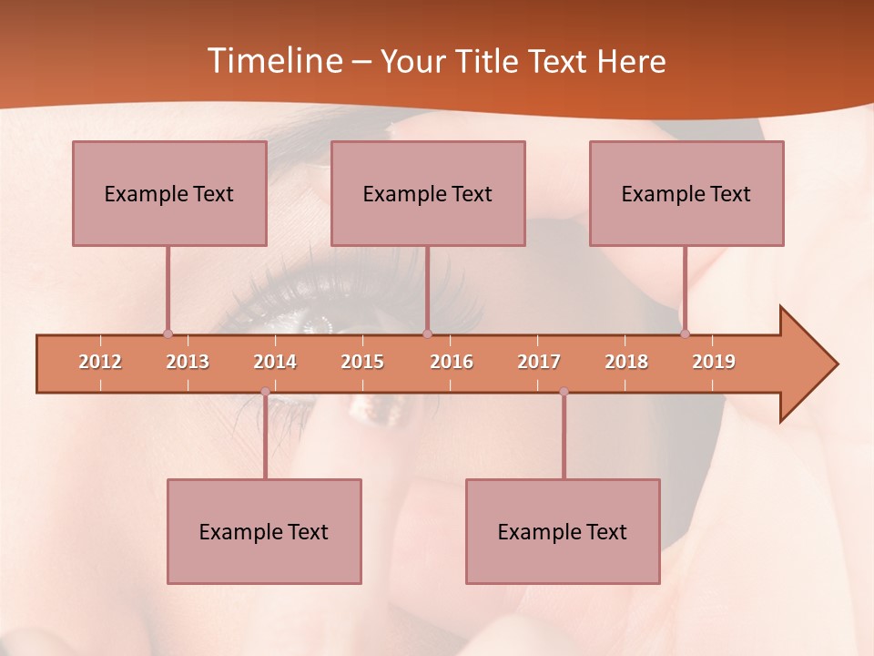 A Woman Putting A Contact Lens On Her Eye PowerPoint Template