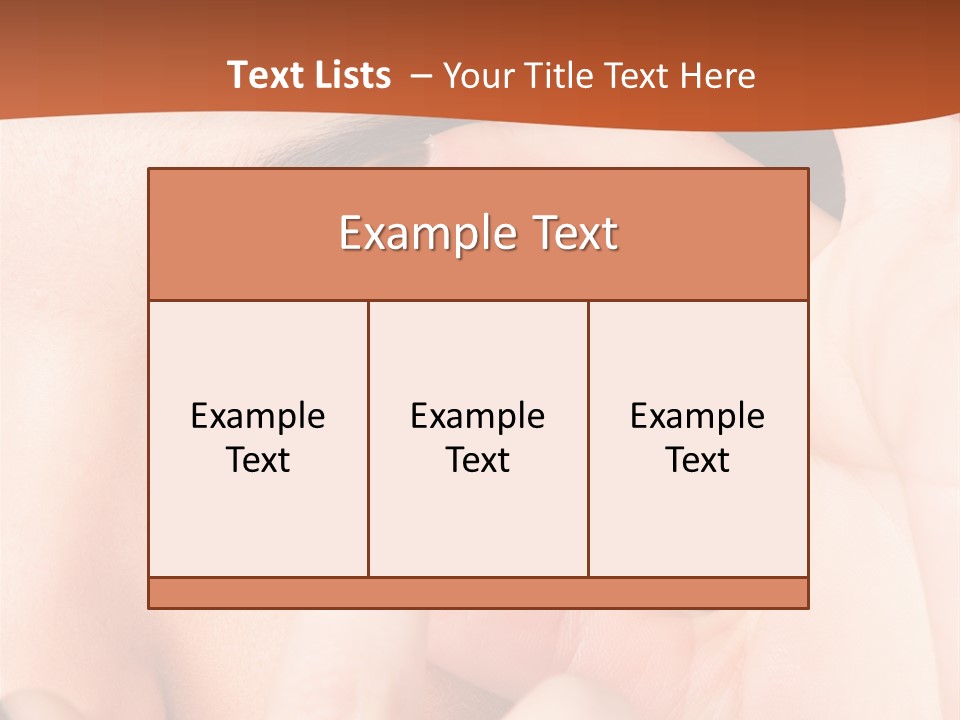 A Woman Putting A Contact Lens On Her Eye PowerPoint Template