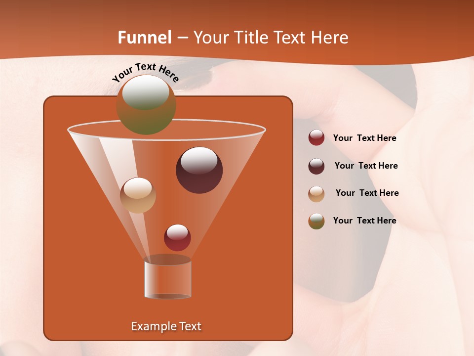A Woman Putting A Contact Lens On Her Eye PowerPoint Template