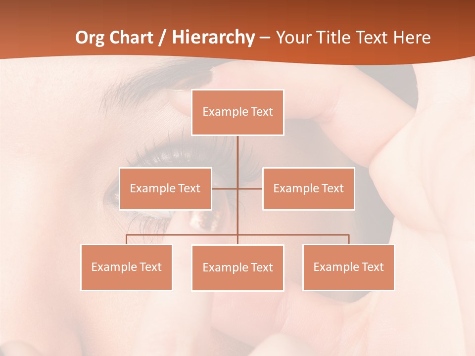 A Woman Putting A Contact Lens On Her Eye PowerPoint Template