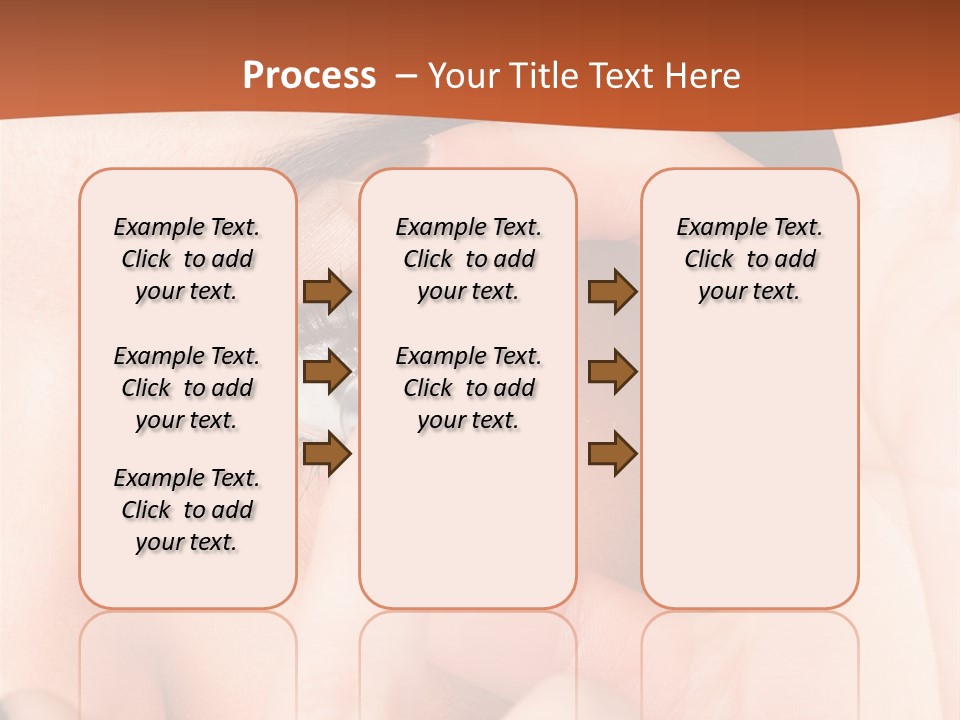 A Woman Putting A Contact Lens On Her Eye PowerPoint Template