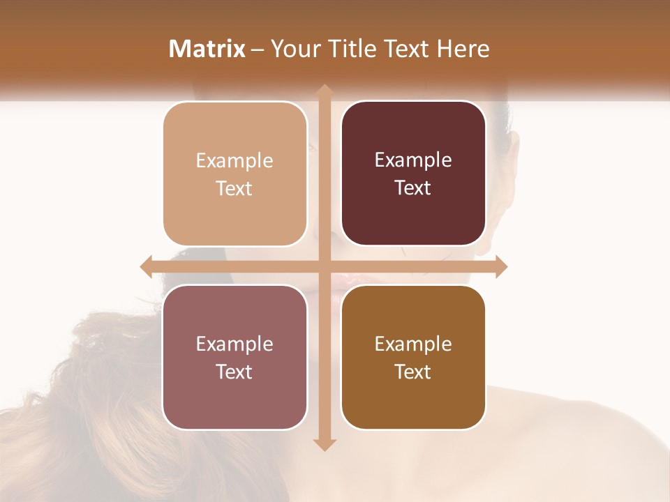 A Woman With Lines Drawn On Her Face PowerPoint Template
