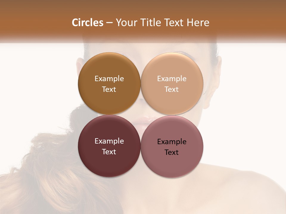 A Woman With Lines Drawn On Her Face PowerPoint Template