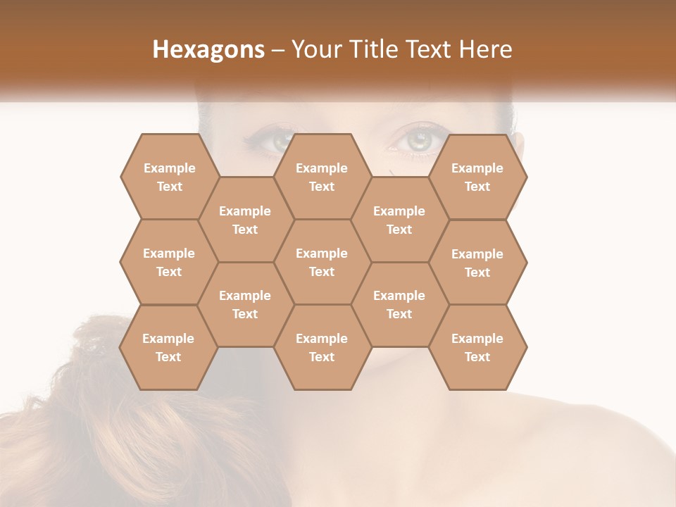 A Woman With Lines Drawn On Her Face PowerPoint Template