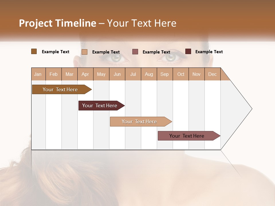 A Woman With Lines Drawn On Her Face PowerPoint Template