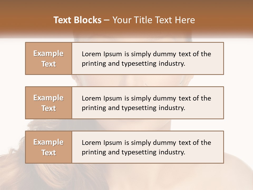 A Woman With Lines Drawn On Her Face PowerPoint Template