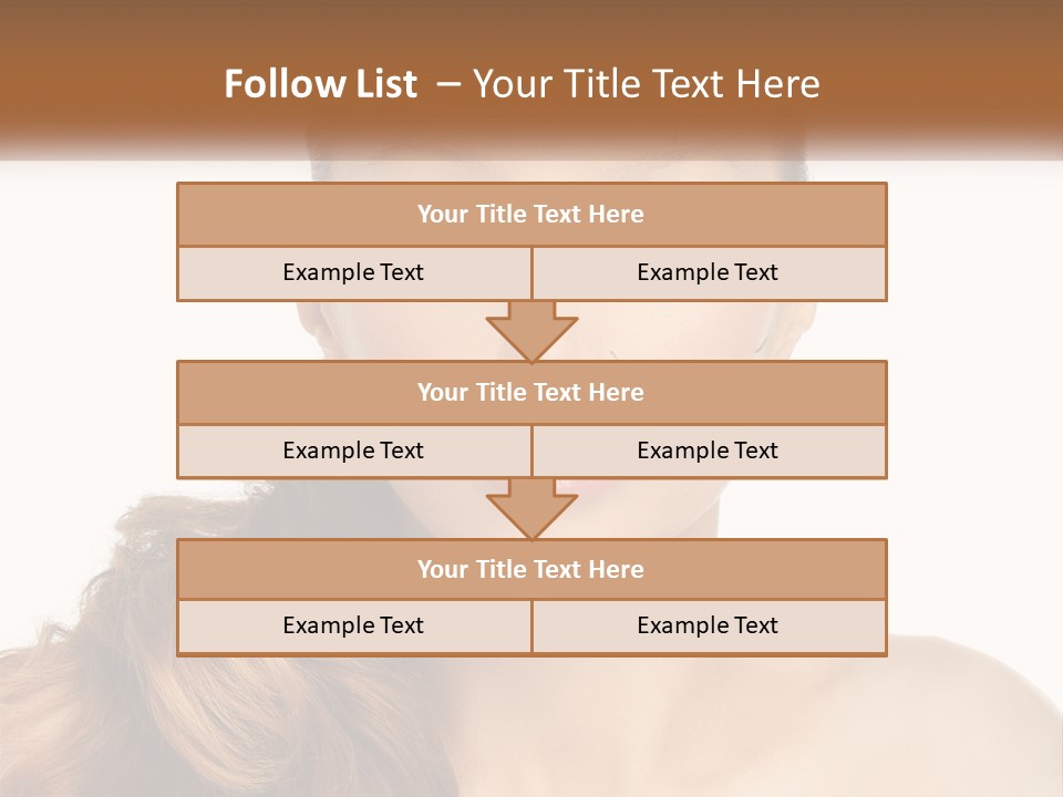 A Woman With Lines Drawn On Her Face PowerPoint Template