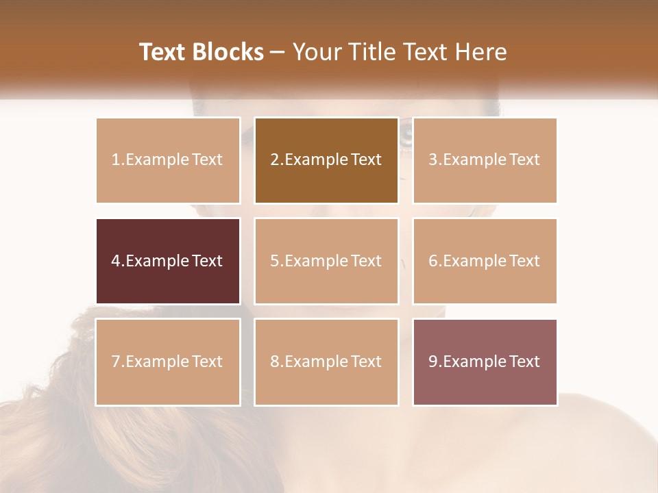 A Woman With Lines Drawn On Her Face PowerPoint Template