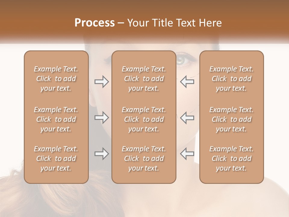 A Woman With Lines Drawn On Her Face PowerPoint Template