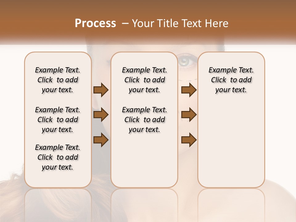 A Woman With Lines Drawn On Her Face PowerPoint Template