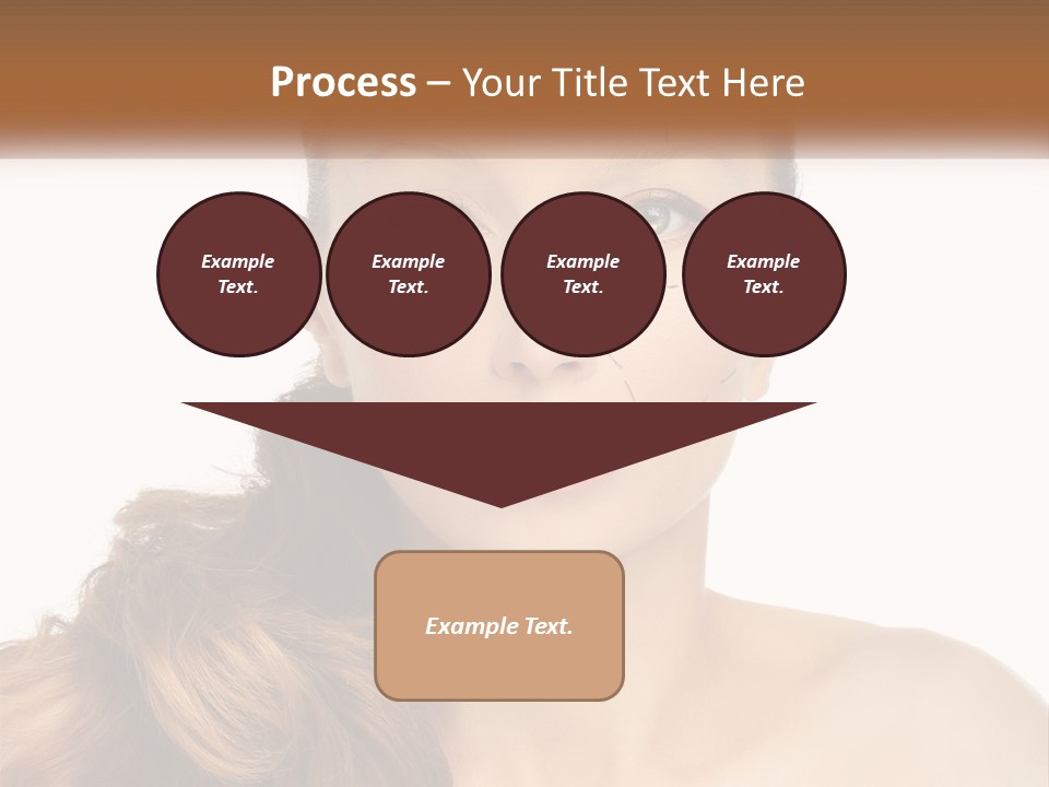 A Woman With Lines Drawn On Her Face PowerPoint Template