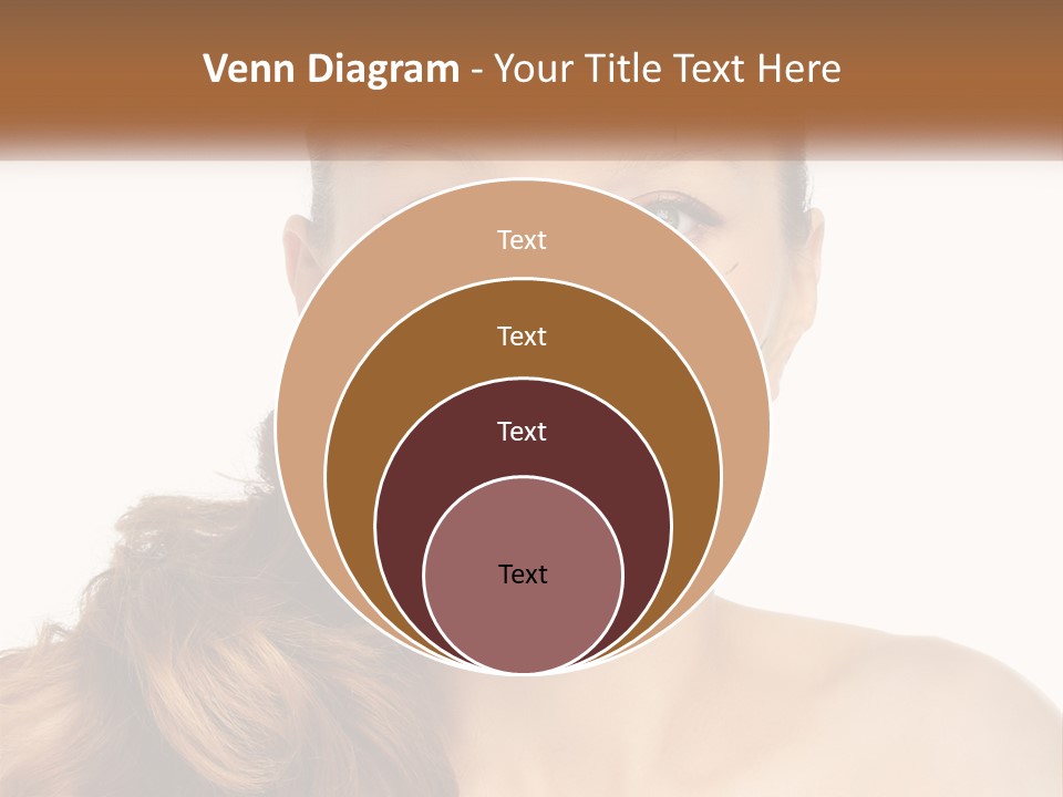 A Woman With Lines Drawn On Her Face PowerPoint Template