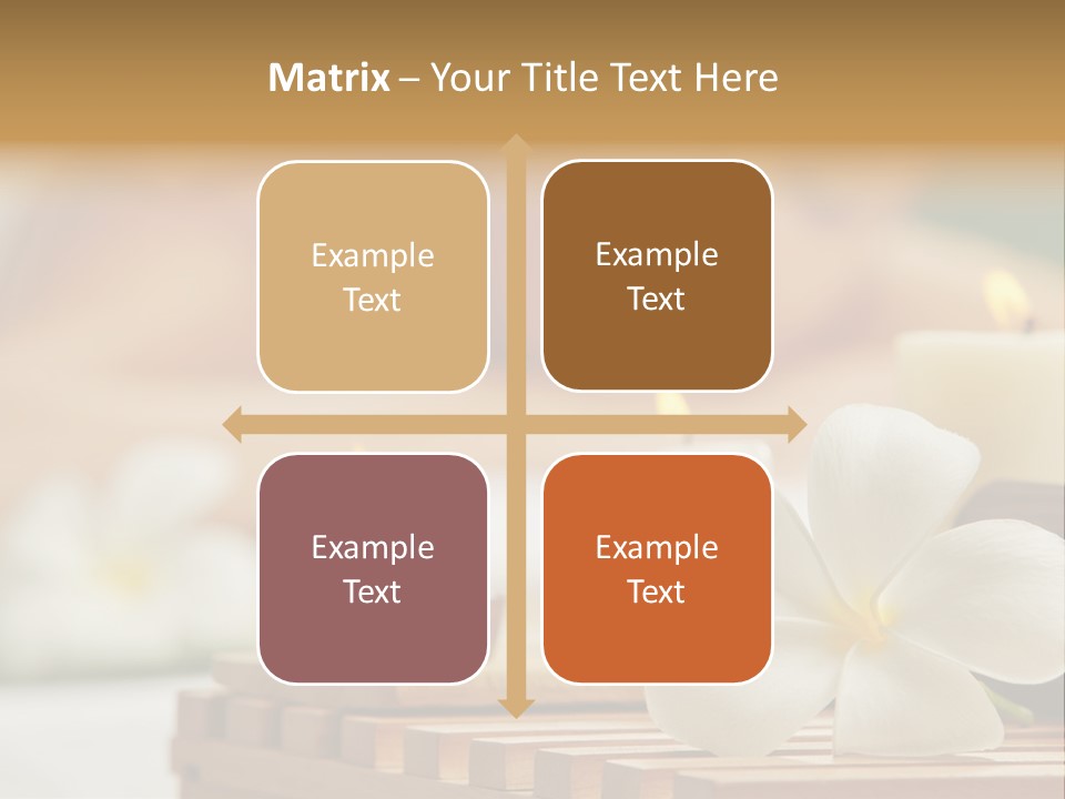 A Woman Getting A Back Massage With Candles PowerPoint Template