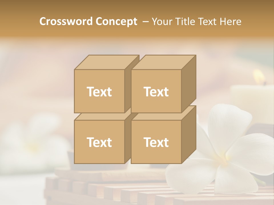 A Woman Getting A Back Massage With Candles PowerPoint Template