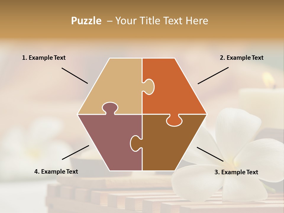 A Woman Getting A Back Massage With Candles PowerPoint Template