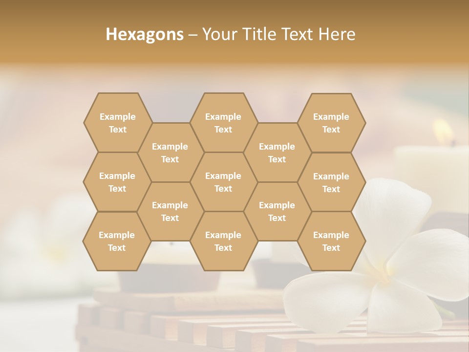 A Woman Getting A Back Massage With Candles PowerPoint Template